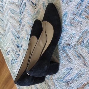Cole Haan block heel black suede pumps size 7